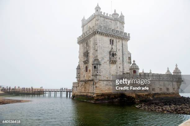 tower of belém. lisbon - edification stock pictures, royalty-free photos & images