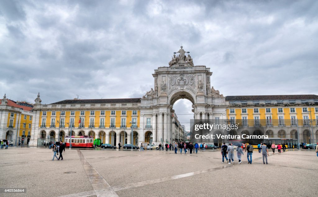 Rua Augusta Arch in Lisbon, Portugal