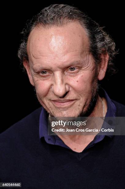 Custo Dalmau, greeting the assistants at his fashion show, during the second day of 080 Barcelona Fashion Week, on January 31, 2017 in Barcelona,...