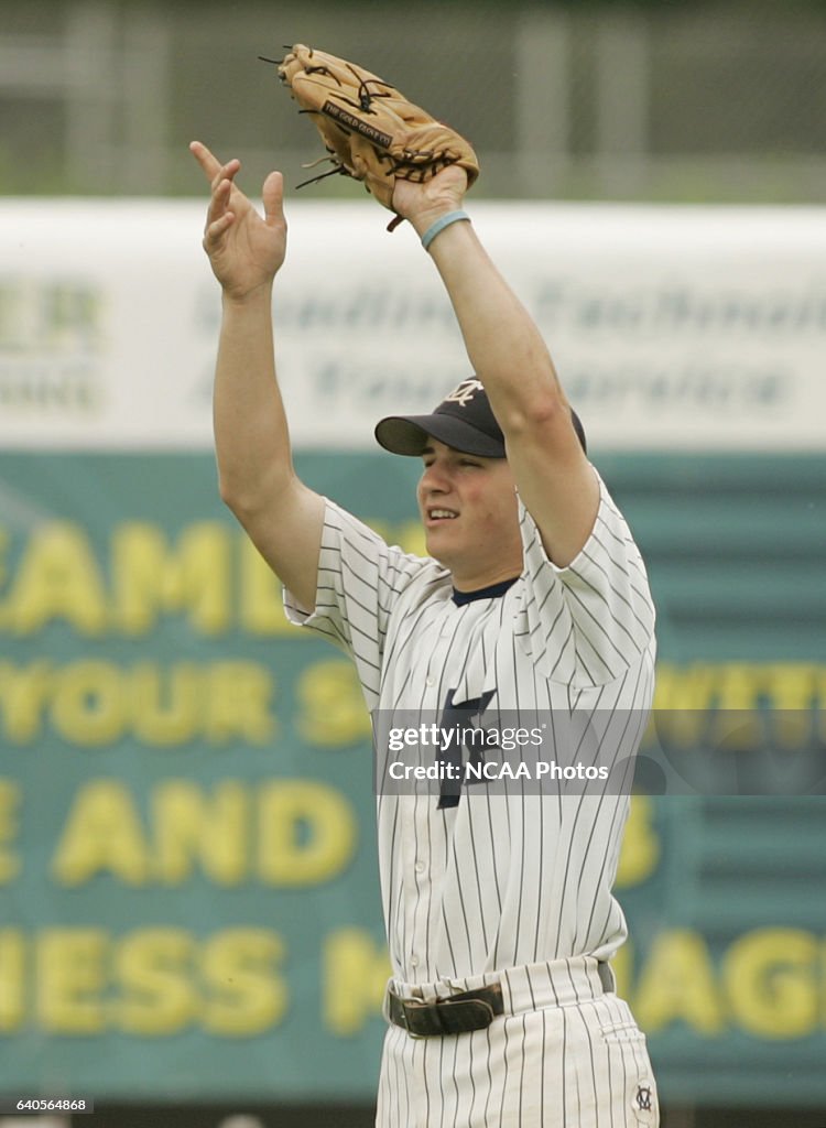 Marietta College right fielder celebrates a 7-2 win over Wheaton College for NCAA Division III Championship (NCAA Photos Archive)