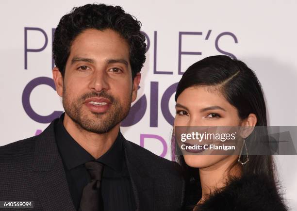 Actor Adam Rodriguez and Grace Gail attend the People's Choice Awards 2017 at Microsoft Theater on January 18, 2017 in Los Angeles, California.