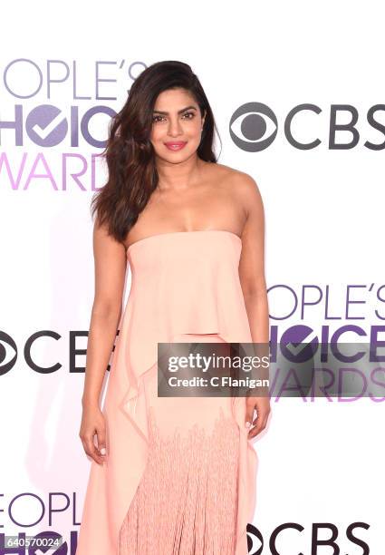 Priyanka Chopra attends the People's Choice Awards 2017 at Microsoft Theater on January 18, 2017 in Los Angeles, California.