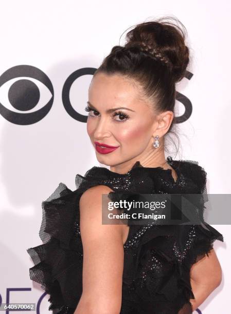 Karina Smirnoff attends the People's Choice Awards 2017 at Microsoft Theater on January 18, 2017 in Los Angeles, California.