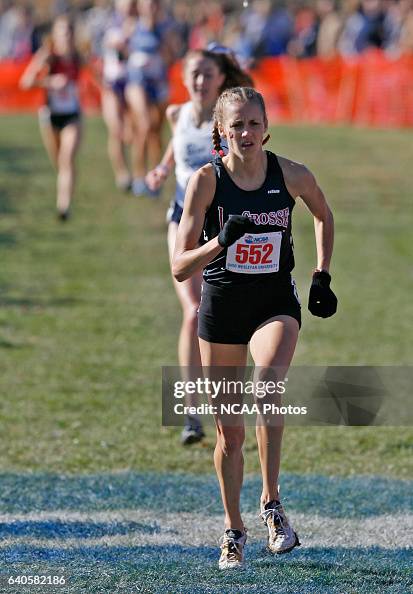 Julia Rudd Julia Rudd of Wisconson La Crosse crosses the finish line in second ...