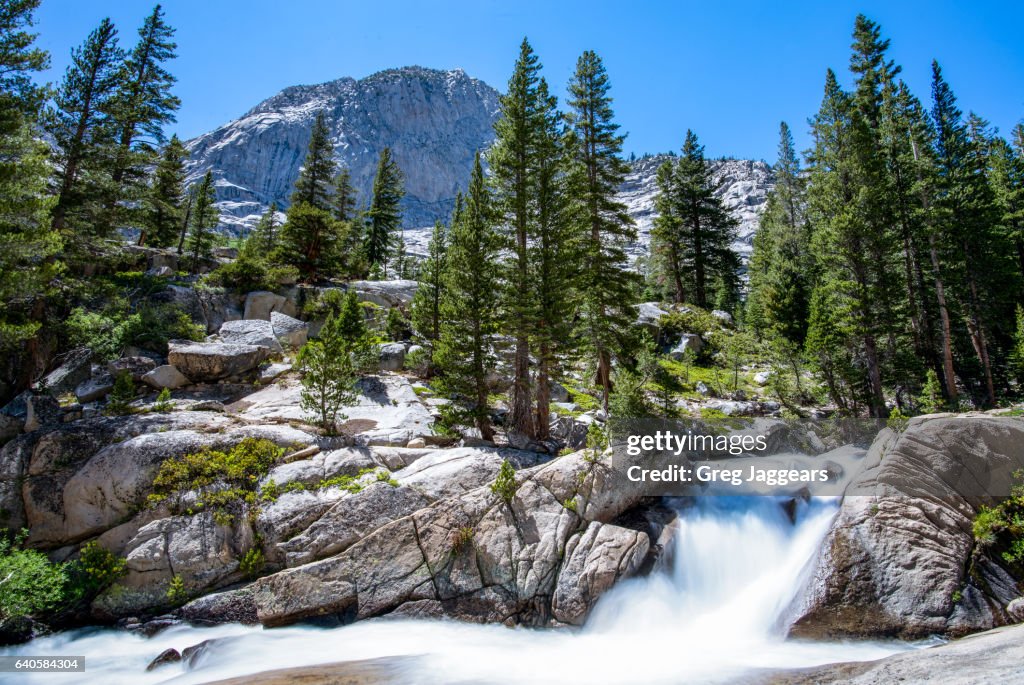 Waterfall in California Sierra Nevada