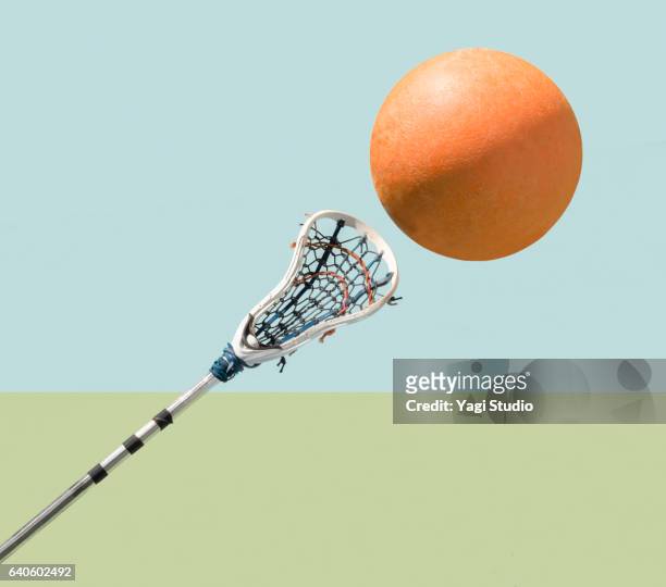 Lacrosse racket and ball