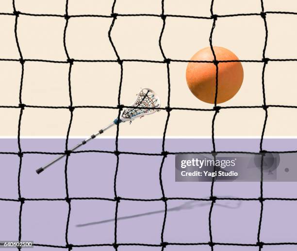 Lacrosse racket and ball