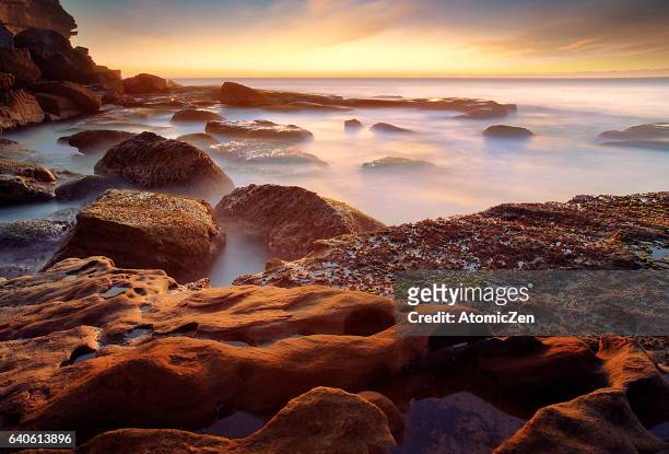 north bondi beach, sydney - the rocks sydney stock pictures, royalty-free photos & images