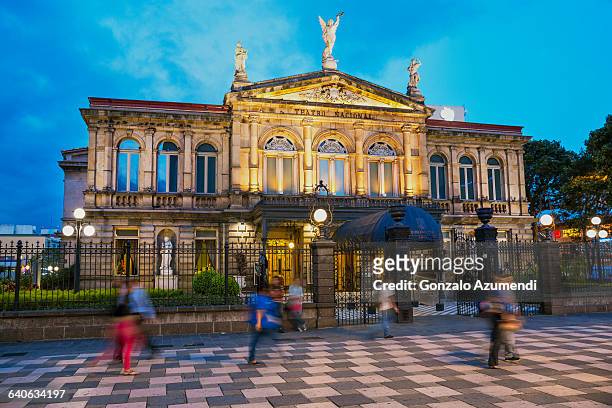 national theatre in san jose - costa rica stock pictures, royalty-free photos & images