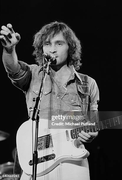 American musician Marty Balin performing with rock group Jefferson Starship, New York, USA, September 1978.