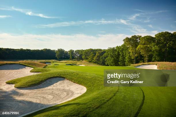 View from the sixth hole of Bethpage State Park Black Course onn June 6, 2016 in Farmingdale, New York.