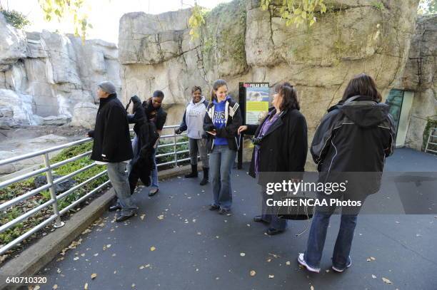 Honorees and guests at the Indianapolis Zoo during the 2009 NCAA Photos via Getty Images Woman of the Year Awards in Indianapolis, IN. Brett...