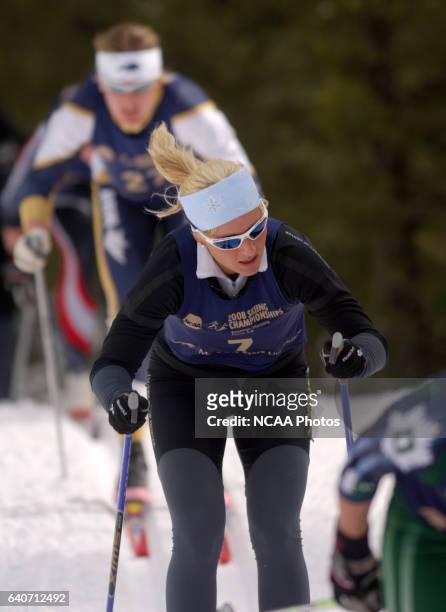 Antje Maempel of the University of Denver races during the Women's 15k classic as part of the Men's and Women's Skiing Championships held at Bohart...