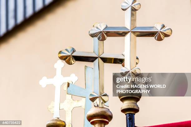 sorbische tradition osterreiten in der lausitz - sorben - ostersonntag stock-fotos und bilder