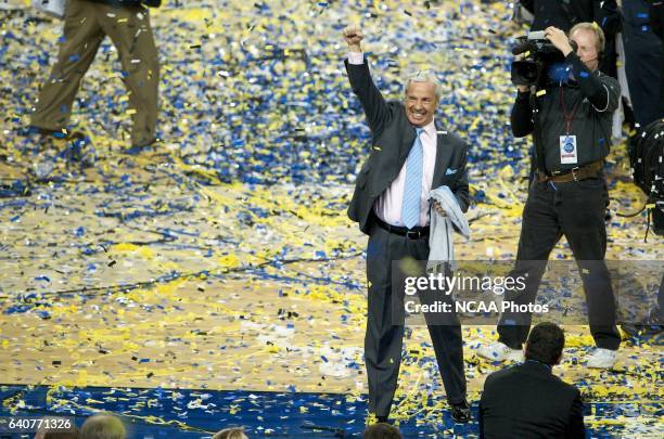 Coach Roy Williams of the University of North Carolina during the final game of the 2009 NCAA Photos via Getty Images Final Four Division I Men's...
