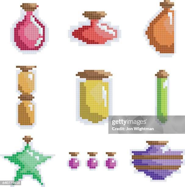 potion bottles - potion bottle stock illustrations
