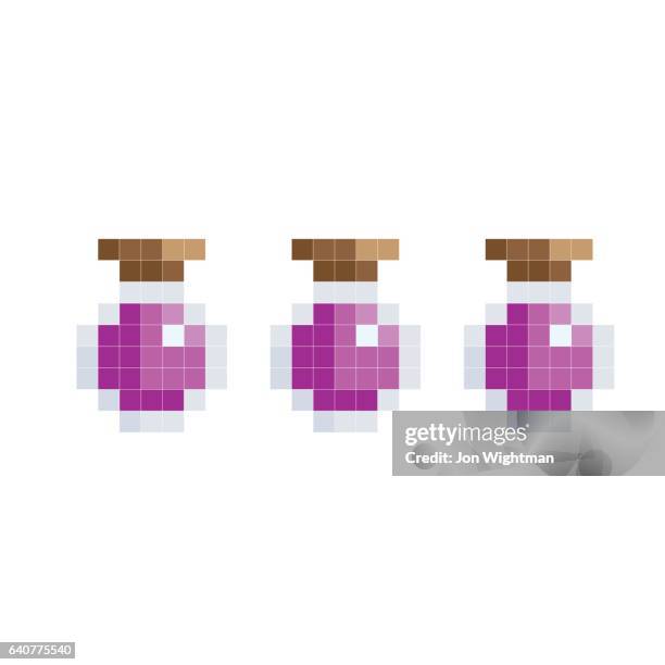 single potion bottle - potion bottle stock illustrations