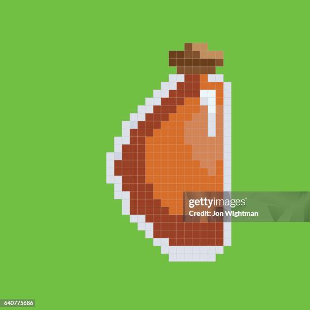 single potion bottle - potion bottle stock illustrations
