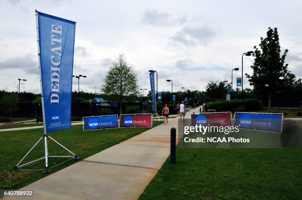 General view during the Division III Men?s Tennis Championship held at Cary Tennis Park in Cary, NC. Emory University defeated Kenyon College 5-3 for...