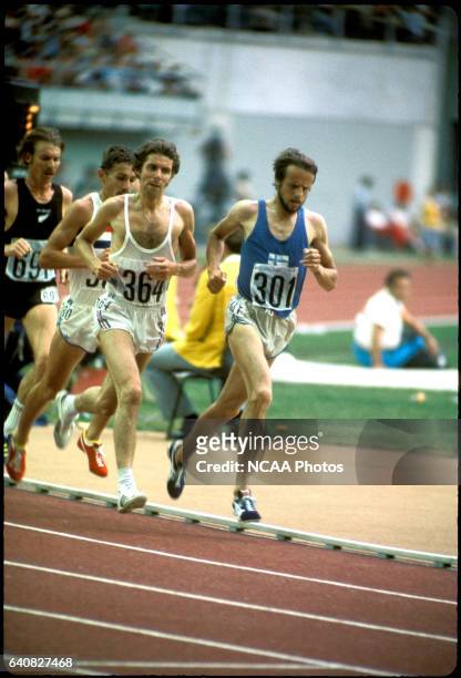 Lasse Viren of Finland in action in the 5000 m race during the Olympic games in Montreal, Canada. Viren won the gold in the 5000 m and in the 10,000...