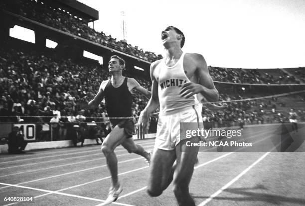 Racing for the finish line of the 1965 AAU National Championships, high schooler Jim Ryun held his lead over world record holder Peter Snell of New...