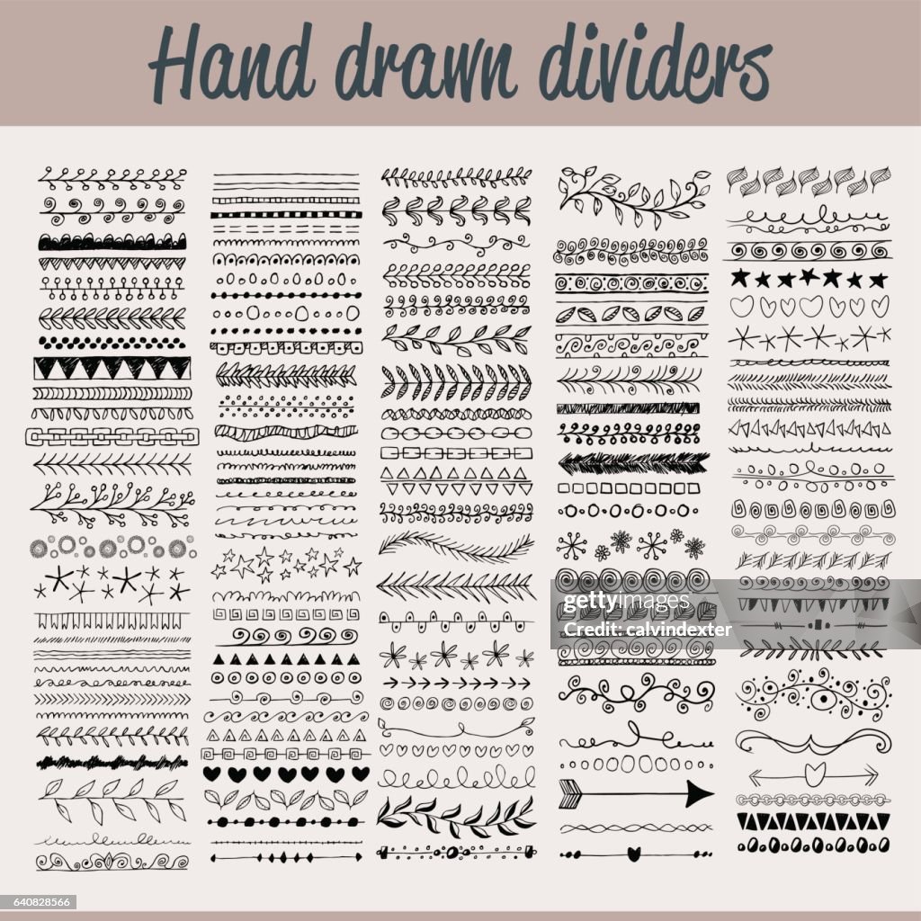 Divisori disegno a mano