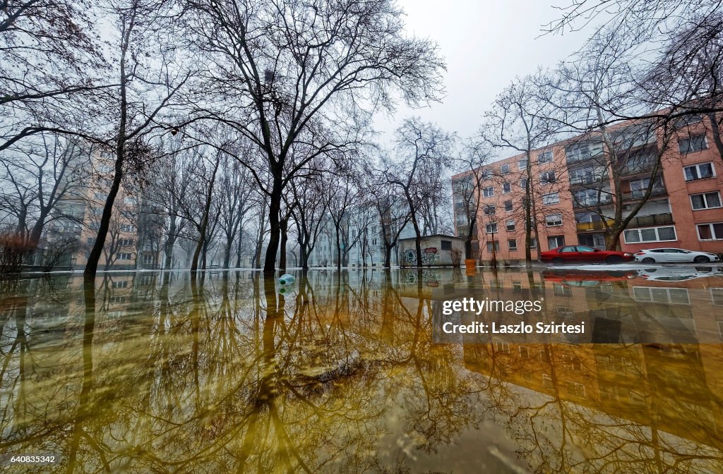 Serious rainfall at Budapest