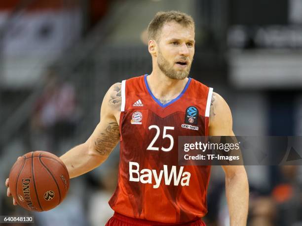 Anton Gavel of FC Bayern Muenchen in action during the Eurocup Top 16 Round 5 match between FC Bayern Muenchen and ratiopharm Ulm at Audi Dome on...