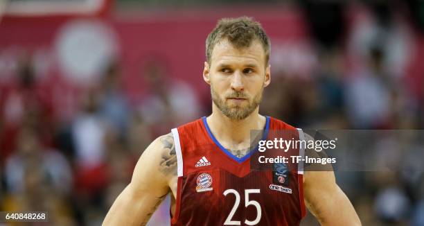 Anton Gavel of FC Bayern Muenchen looks on during the Eurocup Top 16 Round 5 match between FC Bayern Muenchen and ratiopharm Ulm at Audi Dome on...