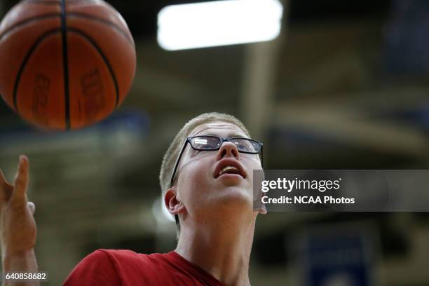 Josh Speidel shoot hoops with his friends Gabe Holt, St. Francis Brooklyn basketball player , Christian Glass, Xavier baseball player and Elliott...