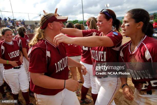 Lock Haven University takes on the University of Alabama in Huntsville during the Division II Women's Softball Championship held at the James I....