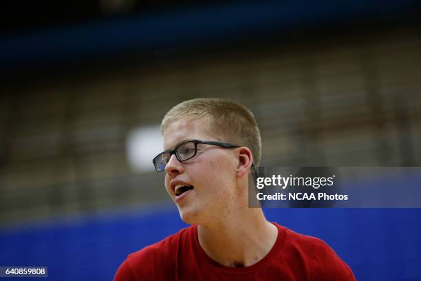 Josh Speidel shoot hoops with his friends Gabe Holt, St. Francis Brooklyn basketball player , Christian Glass, Xavier baseball player and Elliott...