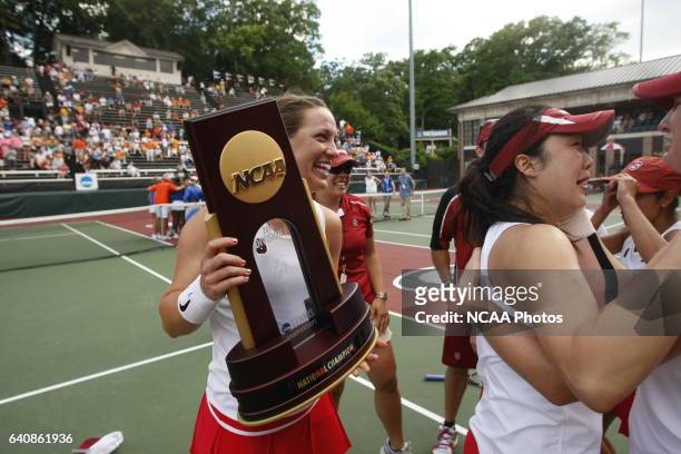 Stanford University takes on the University of Florida during the Division I Women's Tennis Championship held at the Dan Magill Tennis Complex on the...