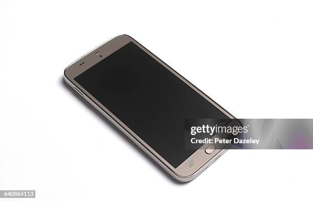 mobile phone with copy space - cellphone white background stock pictures, royalty-free photos & images