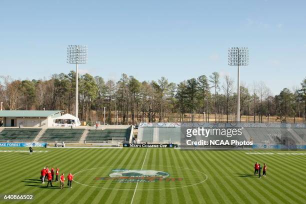 Ohio State University takes on Wake Forest University during the Division I Men's Soccer Championship held at the SAS Soccer Park in Cary, NC. Jamie...