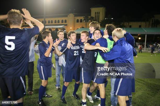 Middlebury College takes on Trinity University at the Division III Men's Soccer Championship held at Disney's Wide World of Sports Complex in...