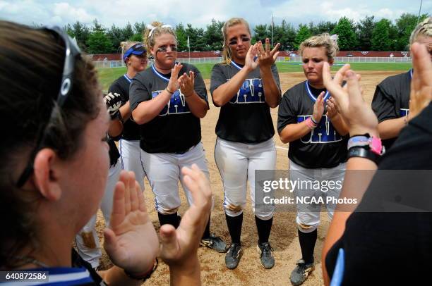 Lock Haven University takes on the University of Alabama in Huntsville during the Division II Women's Softball Championship held at the James I....