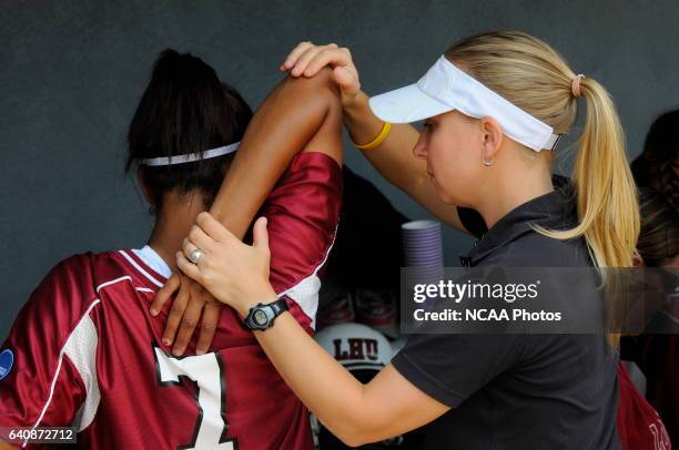 Lock Haven University takes on the University of Alabama in Huntsville during the Division II Women's Softball Championship held at the James I....