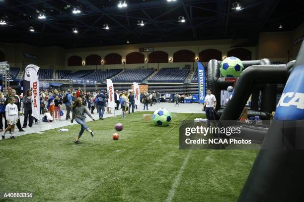 The University of North Carolina takes on Penn State University during the Division I Women's Soccer Championship held at Torero Stadium on the...