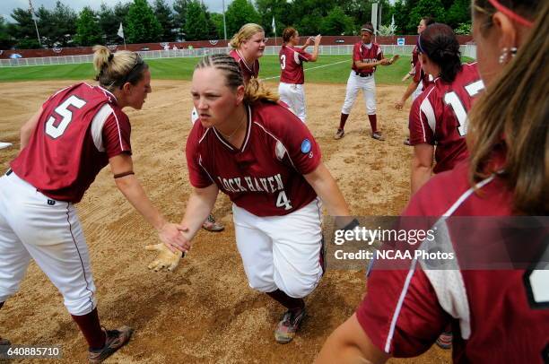 Lock Haven University takes on the University of Alabama in Huntsville during the Division II Women's Softball Championship held at the James I....