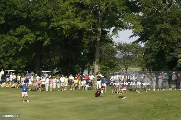 Golfers compete during the Division I Women's Golf Championship held at the Country Club of Landfall-Dye Course in Wilmington, NC. Jamie Schwaberow...