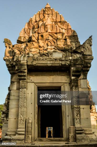 phimai: a khmer temple complex - phimai stock pictures, royalty-free photos & images