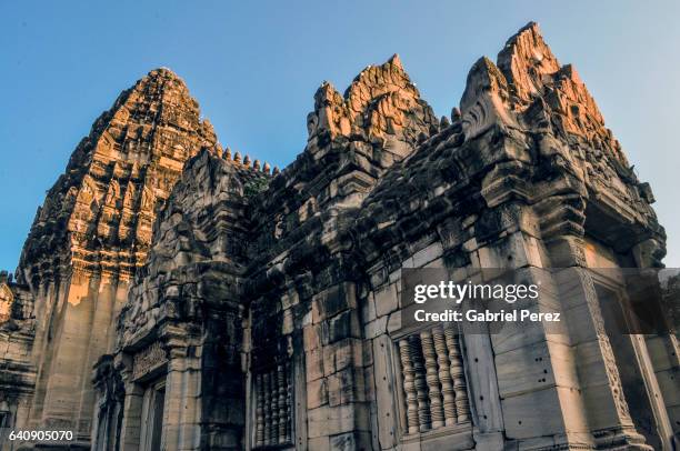 phimai: a khmer temple complex - phimai stock pictures, royalty-free photos & images