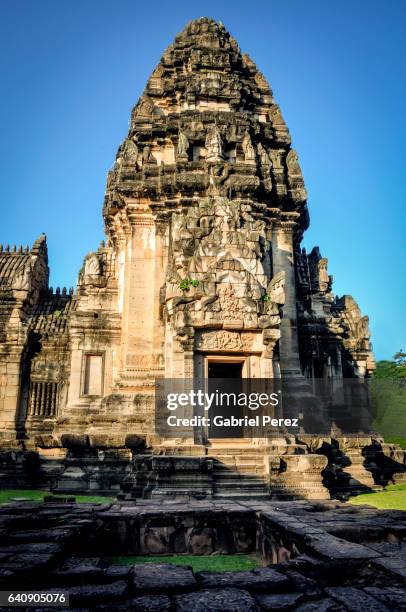 phimai: a khmer temple complex - phimai stock pictures, royalty-free photos & images