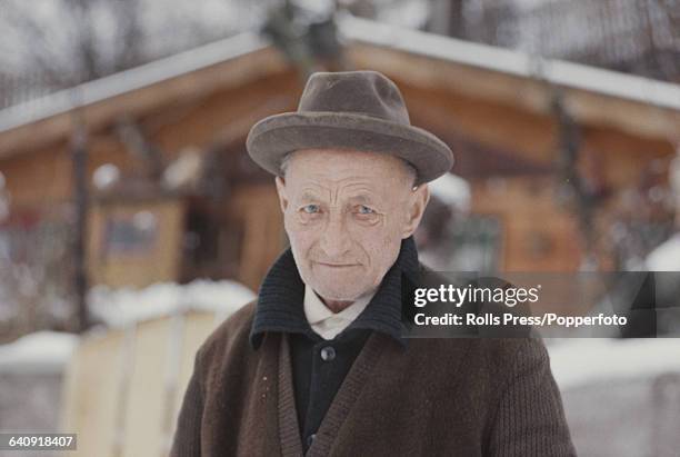 German retired executioner, Johann Reichhart pictured near his house in Munich, Germany on 18th December 1967.