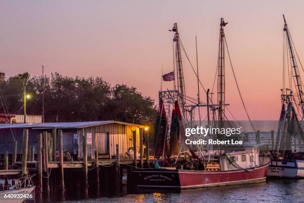 shrimp boats - shrimp boat stock pictures, royalty-free photos & images