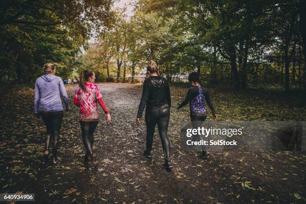 here come the girls - power walking stock pictures, royalty-free photos & images