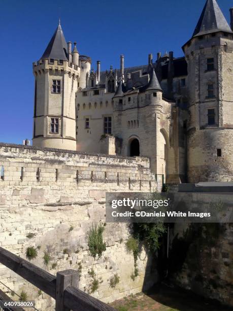 saumur castle , france - château de saumur stock pictures, royalty-free photos & images
