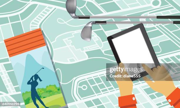 travel planning - flight plan map stock illustrations