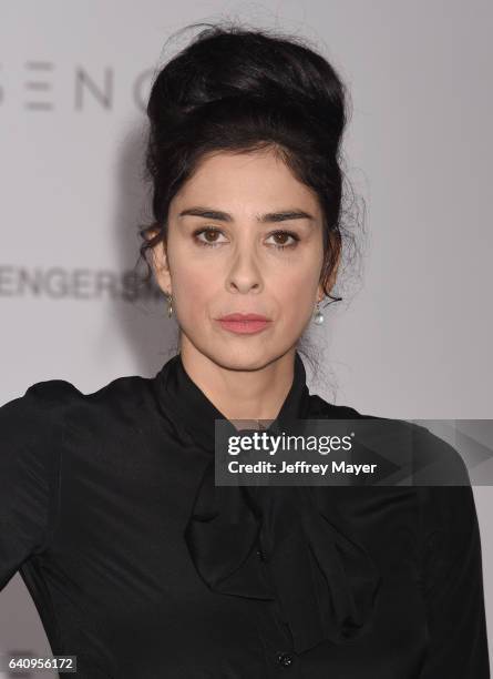 Actress/comedian Sarah Silverman arrives at the Premiere Of Columbia Pictures' 'Passengers' at Regency Village Theatre on December 14, 2016 in...